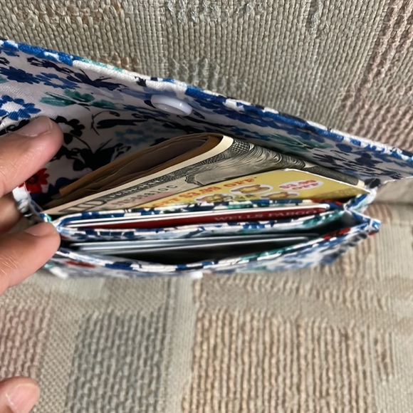 Stylish Snap Card Wallet/Business Card/Gift Card Holder made with Cotton Fabric - Picture 7 of 7